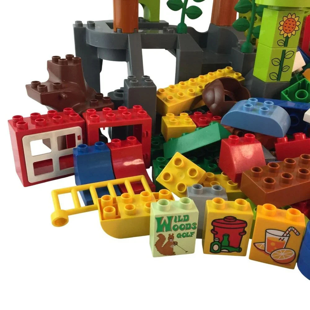 Lego Duplo Building‎ Blocks Lot 250 Pcs Base Plate Mountain Tree Vine Window